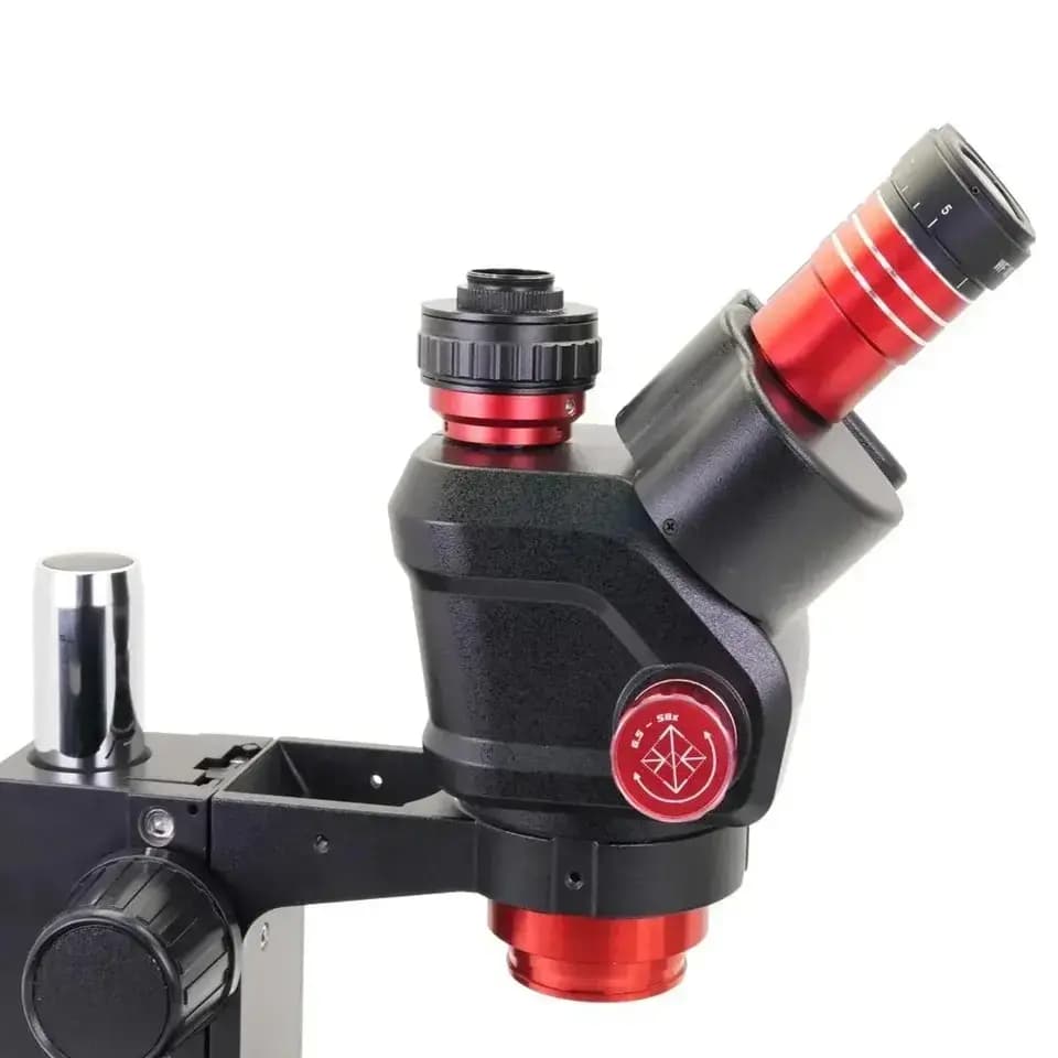YCS-6558x Ultra HD Trinocular Microscope with Extra Large Base 6.5-58 Zoom